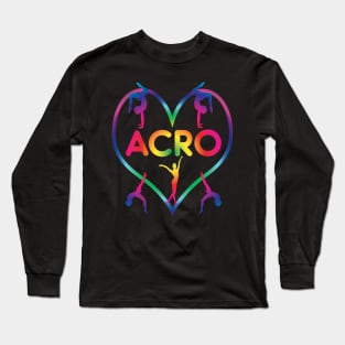 Rainbow Heart Acro Long Sleeve T-Shirt